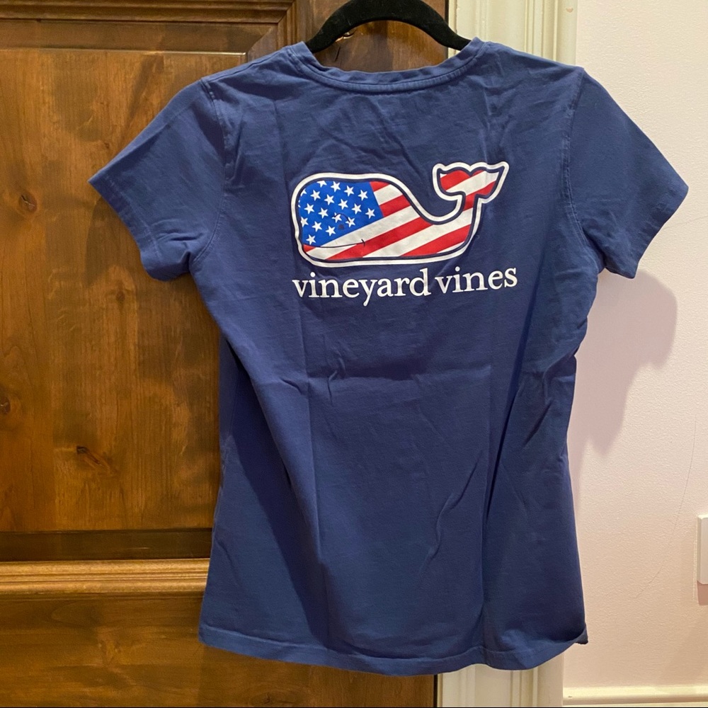 Vineyard Vines American Flag Whale T-Shirt